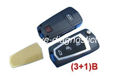 3+1 Button KIA Cerato Modified Remote Key Shell, Custom Remote Car Key Blanks