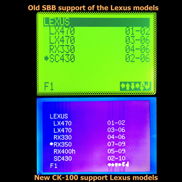 ck-100 प्रमुख progrsmmer lexus मॉड्यूल