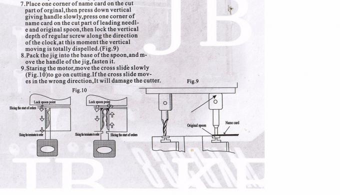 368A कुंजी काटना डुप्लिकेट मशीन निर्देश 5
