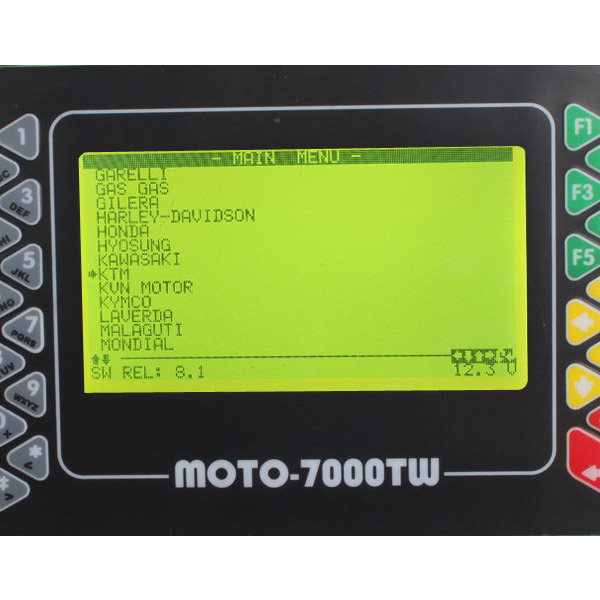 Moto 7000TW यूनिवर्सल स्कैनर सॉफ्टवेयर डिसप्ले 2