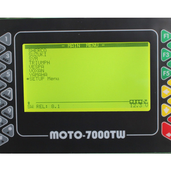 Moto 7000TW यूनिवर्सल स्कैनर सॉफ्टवेयर डिस्प्ले 4