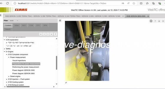 अच्छी कीमत 2025/3 CLAAS WEBTIC ऑफ़लाइन मरम्मत मैनुअल और सेवा जानकारी ऑनलाइन