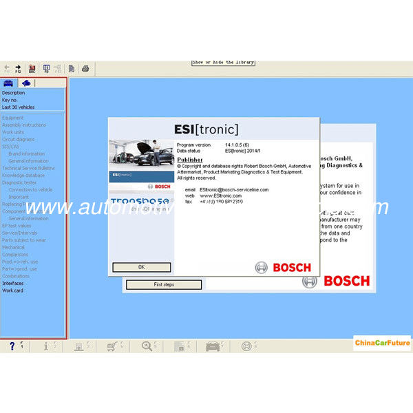 BOSCH ESI 2014 Q1 Version ( Tronic ) Automotive Diagnostic Software Multi Language