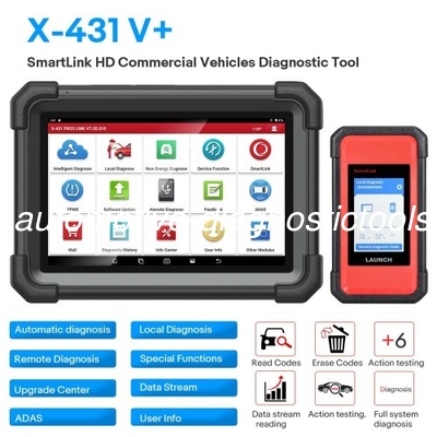 अच्छी कीमत लॉन्च X431 V+ स्मार्टलिंक HD भारी शुल्क निदान उपकरण 12V / 24V ट्रकों के लिए ऑनलाइन